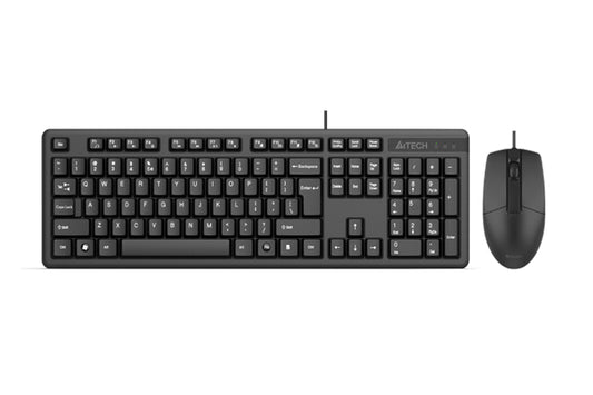 Bundle A4Tech SmartKey FN Keyboard / Mouse USB Black KK-3330S - Albagame