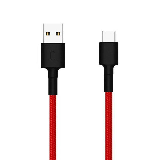 Cable Xiaomi Mi Type-C USB Braided Red 1M 18863 - Albagame