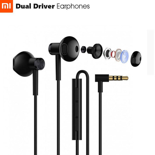 Earphone Xiaomi Mi Dual Driver Black 17141 - Albagame