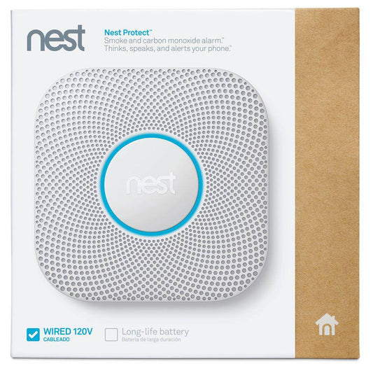 Nest Protect Alarm Google Carbon Monoxide Detector White - Albagame