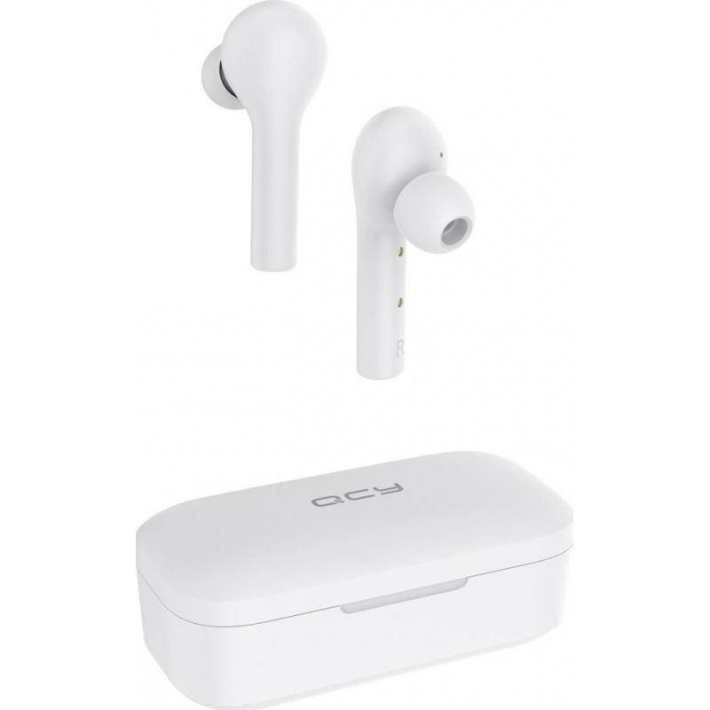 Earphones Wireless Bluetooth QCY T5 TWS Earbuds 5.1 ENC IPx5 Speaker 6mm White - Albagame