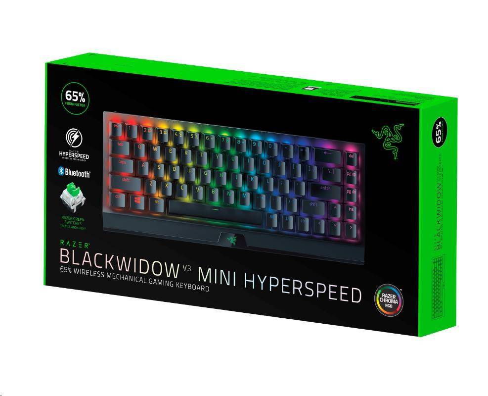Keyboard Razer BlackWidow V3 Mini Hyperspeed Mechanical Wireless (Yellow Switch) - Albagame