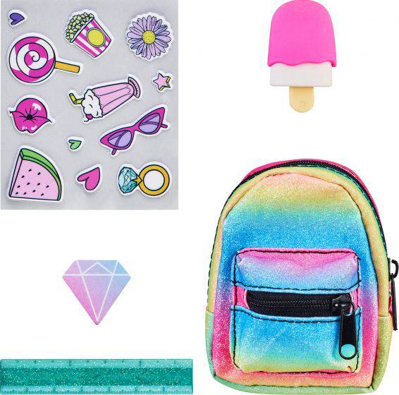 Set Real Littles Micro Backpack & 4 Stationery Surprise - Albagame