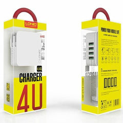 Usb Charger Ldnio 4 Ports 5V/4.4A 22W White - Albagame