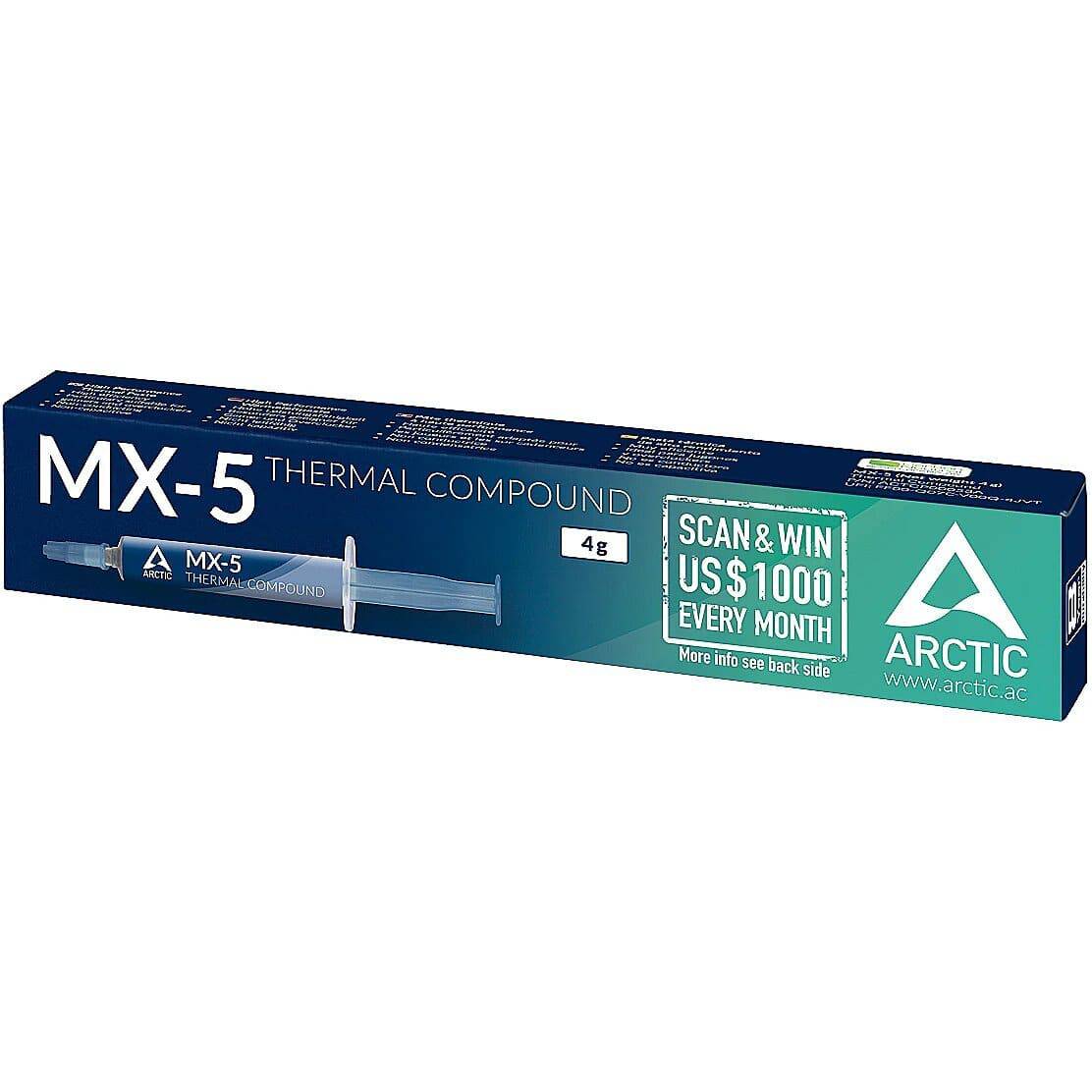 Thermal Paste Arctic MX-5 4g - High Performance Thermal Compound - Albagame