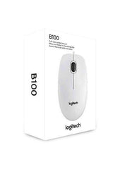 Mouse Logitech B100 - USB - white - Albagame