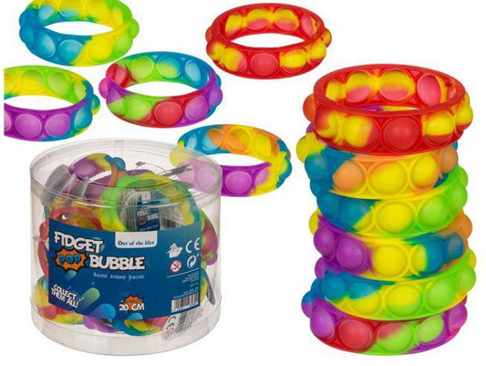 Fidget Pop Toy Fidget Bubble Bracelet, Silicone - Albagame