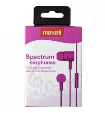 Earphone & Mic Maxell Reflector-Z Pink [77360] - Albagame