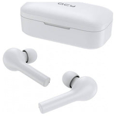 Earphones Wireless Bluetooth QCY T5 TWS Earbuds 5.1 ENC IPx5 Speaker 6mm White - Albagame