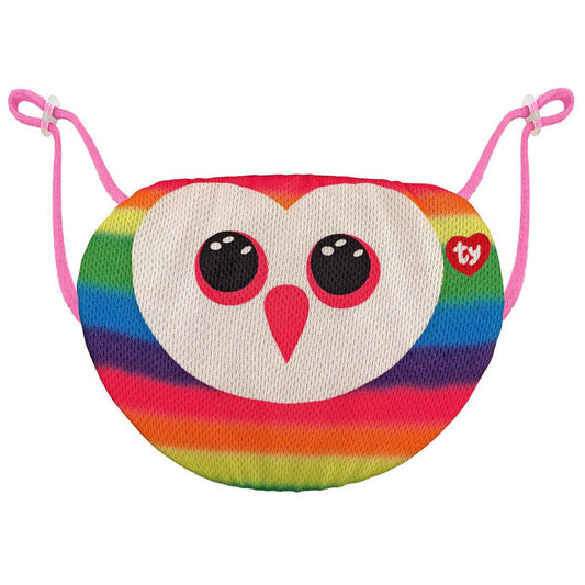 Plush Ty Mask Owen Multicolor Owl 12cm - Albagame