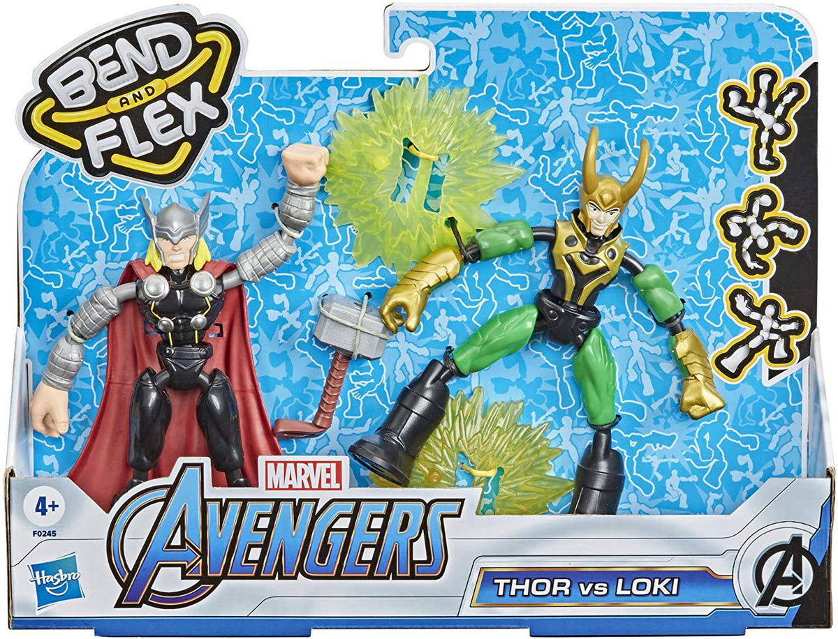 Figure Marvel Avengers Bend & Flex Thor vs. Loki - Albagame
