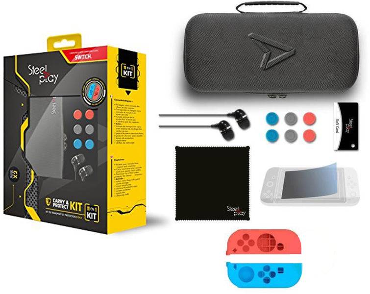 Carry & Protect Kit Nintendo Switch Steelplay 11in1 - Albagame