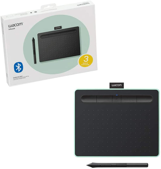Wacom Intuos Bluetooth Graphics Tablet Small Pistachio - Albagame