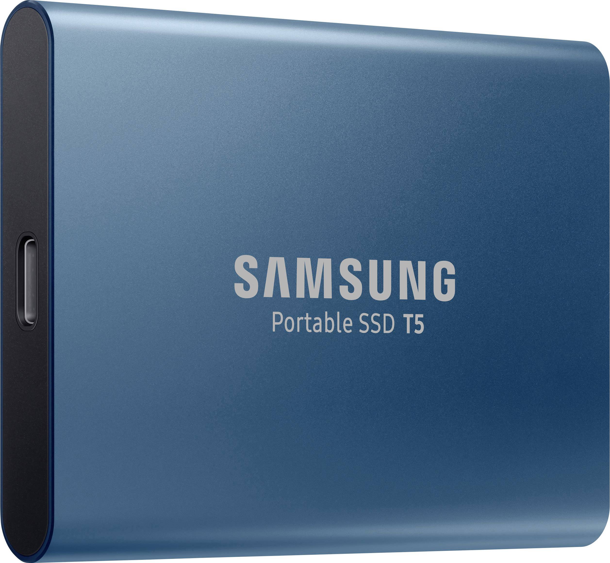 HD SSD 500GB Samsung External T5 3.2 USB Oqean Blue MU-PA500B/EU - Albagame