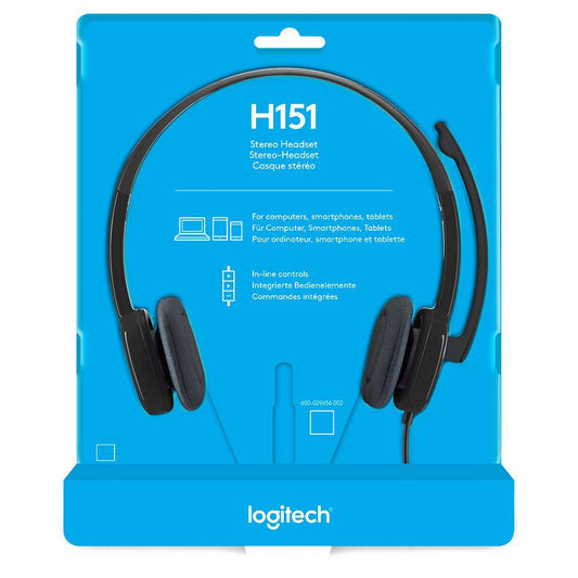 Headset Logitech H151 Stereo Black - Albagame