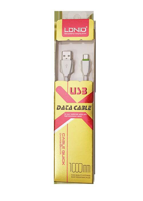 Cable Ldnio Micro Usb, 1m, White - Albagame