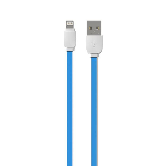 Cable Ldnio Lightning Apple USB Cable, 1m, White, Flat - Albagame