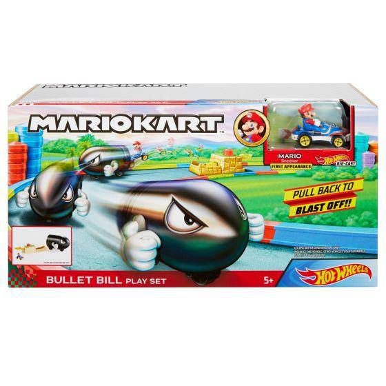 Vehicle Hot Wheels Mario Kart Bullet Bill Launcher - Albagame