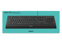 Logitech K280e keyboard for Business  Wired USB Black 920-005214 - Albagame