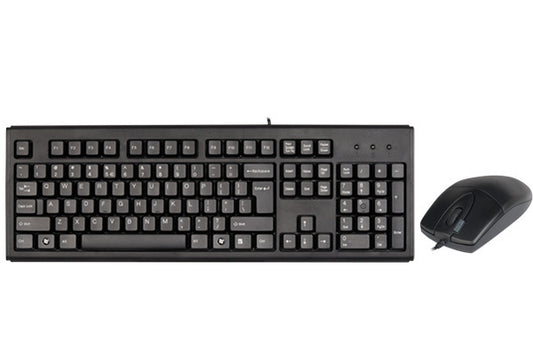 Bundle A4Tech KM-720620D Keyboard / Mouse USB Black US Black - Albagame