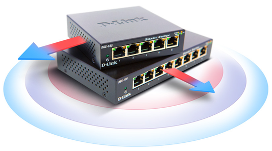 5 Porta Gigabit D-Link Metalic Switch - Albagame