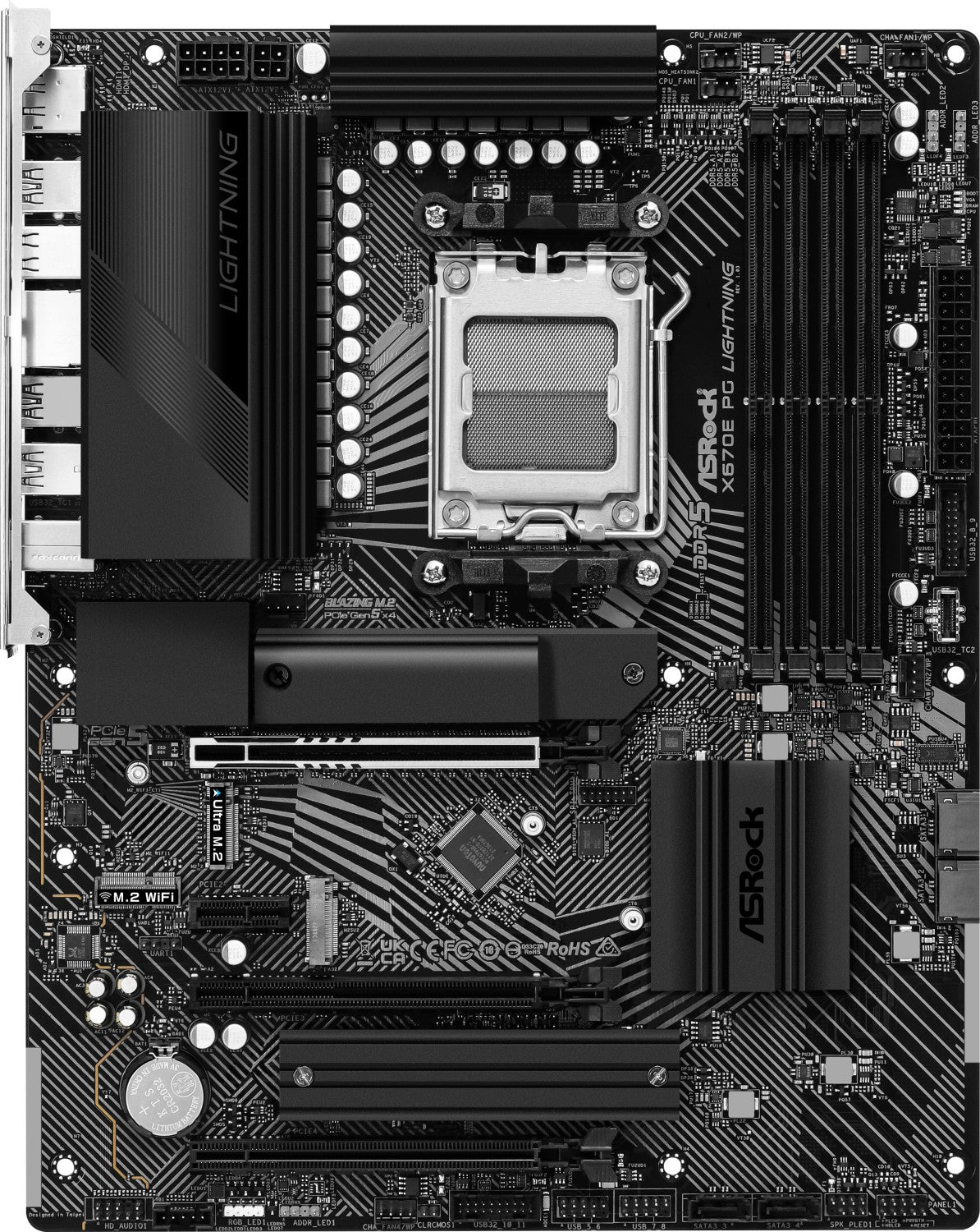 Motherboard Asrock X670E PG Lightning , Socket AM5 , ATX - Albagame
