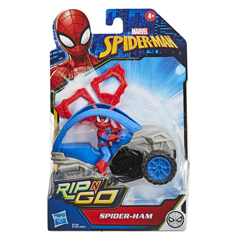 Figure Marvel Spider-Man Rip 'N Go Spider-Ham With Spider Cycle - Albagame