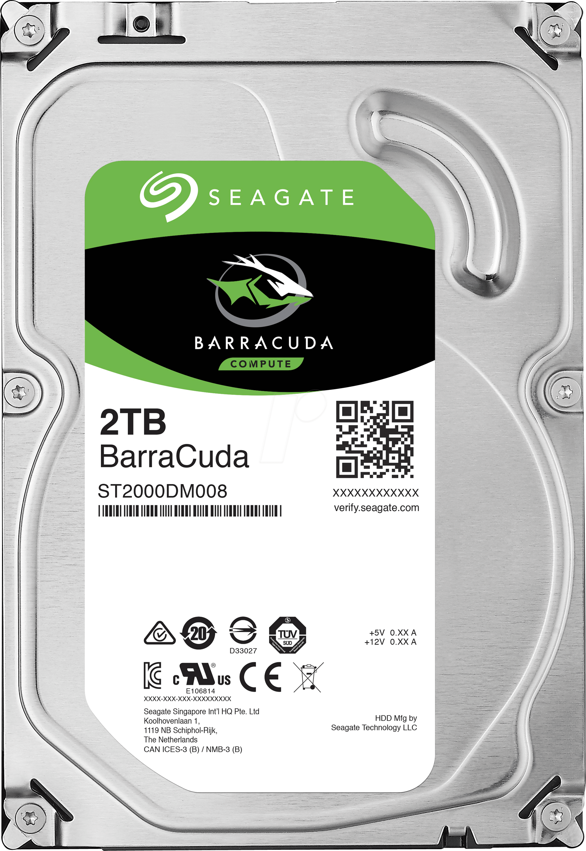 2TB Seagate BarraCuda SATA 3.5" - Albagame