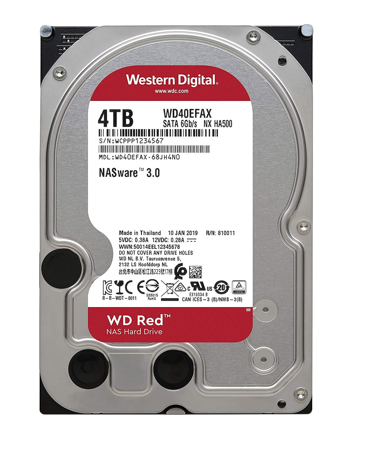 4TB Western Digital RED SATA 3.5" Ideal for NAS Systems ( Network Attached Storage ) - Albagame