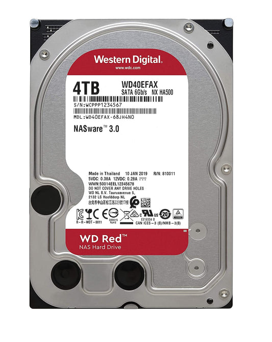 4TB Western Digital RED SATA 3.5" Ideal for NAS Systems ( Network Attached Storage ) - Albagame