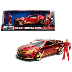 Vehicle Jada Marvel Chevy Camaro Ss 2016 With Iron Man 1:24 - Albagame