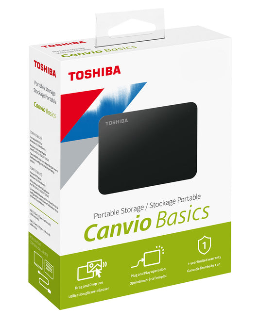 1TB Toshiba Canvio 2.5" USB 3.2 Gen1  (External Hard Drive) - Albagame