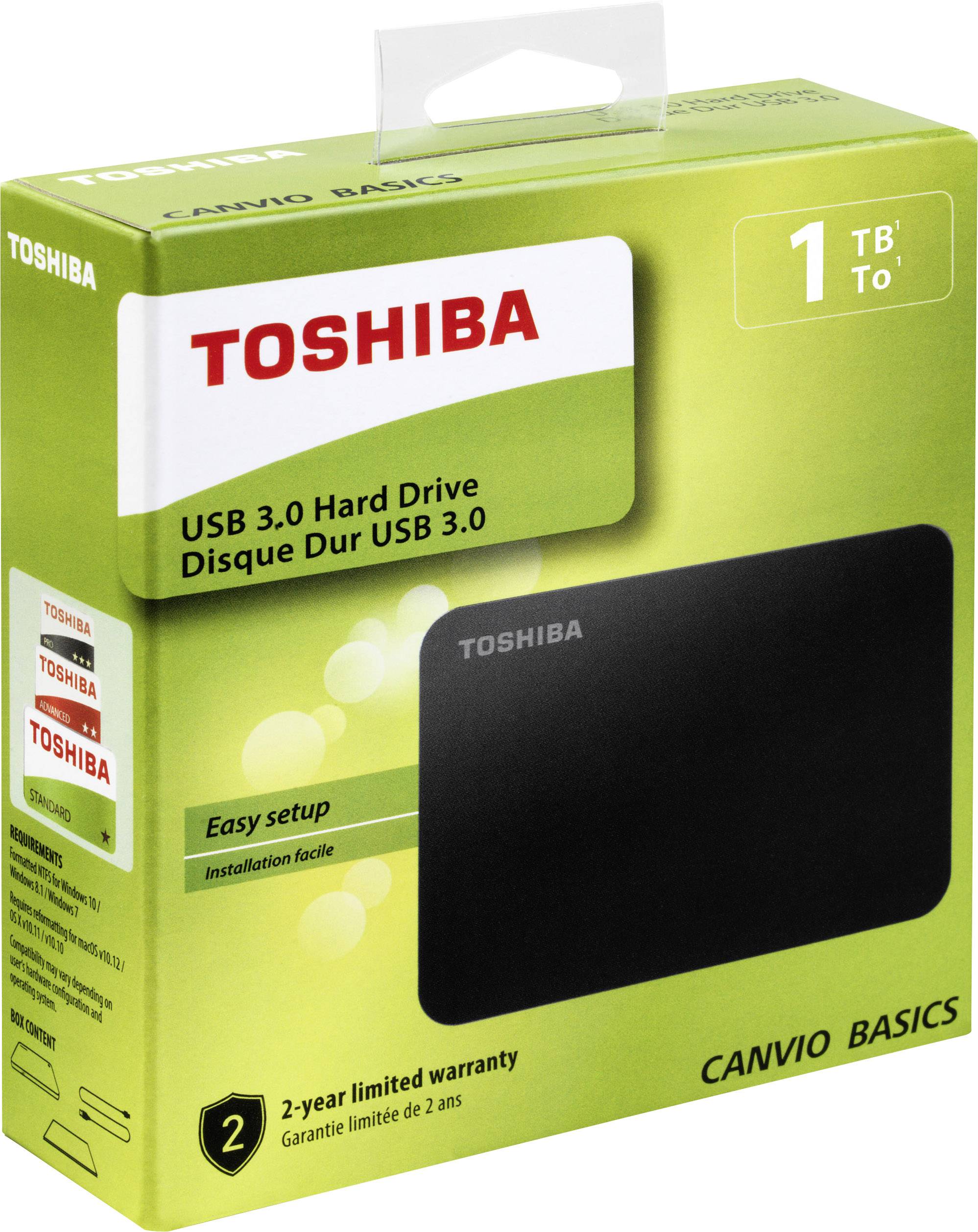 1TB Toshiba Canvio 2.5" USB 3.2 Gen1  (External Hard Drive) - Albagame