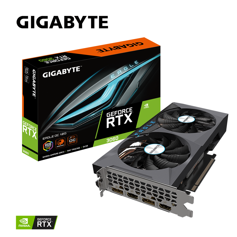 Gigabyte EAGLE GeForce RTX 3060 8GB GDDR6 - Albagame
