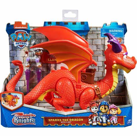 Figure Paw Patrol Rescue Knights Sparks The Dragon & Claw - Albagame