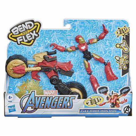 Figure Marvel Avengers Bend & Flex Rider Iron Man - Albagame