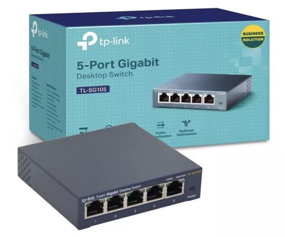 5 Porta Gigabit TP-Link Metalic Switch - Albagame