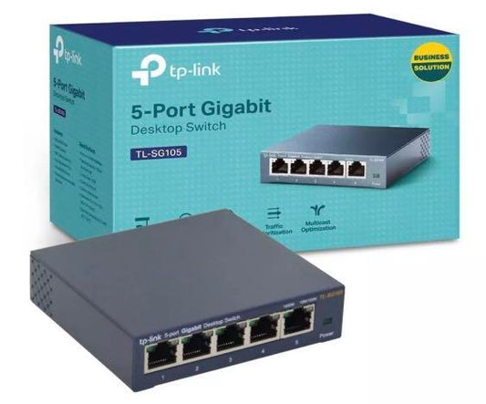 5 Porta Gigabit TP-Link Metalic Switch - Albagame